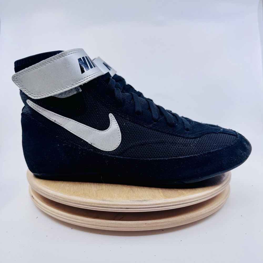 Nike Speedsweep VII Wrestling Shoes Mens 9 Black Silver Lightweight Trainer Mat - Picture 2 of 6
